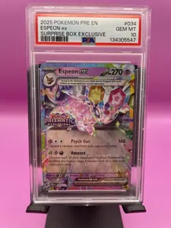 2025 Pokemon Pre En Espeon Ex Suprise Box Exclusive Psa 10 - Image 1