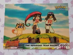 The Nefarious Team Rocket Pokemon Topps 2000 Mewtwo Strikes Back Black Label - Image 1