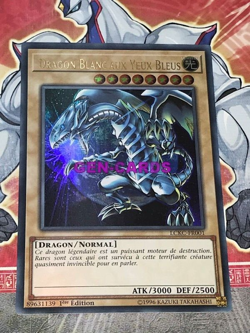 Carte Yu Gi Oh DRAGON BLANC AUX YEUX BLEU VERSION 3 LCKC-FR001 - Image 1