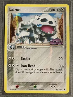 Pokemon TCG: Lairon 45/110 (2006) Holon Phantoms • Reserve Holo Stamped Card - Image 1