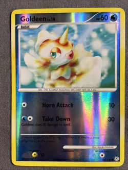 Pokemon TCG: Goldeen 84/130 (2007) Diamond & Pearl • Reverse Holo Card - Image 1
