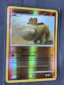 Pokemon TCG: Hippopotas 51/130 (2007) Diamond & Pearl • Reverse Holo Card - Image 2