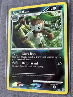 Pokemon TCG: Nuzleaf 57/130 (2007) Diamond & Pearl • Reverse Holo Card - Image 3