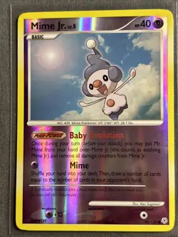 Pokemon TCG: Mime Jr. 90/130 (2007) Diamond & Pearl • Reverse Holo Card - Image 1