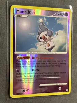 Pokemon TCG: Mime Jr. 90/130 (2007) Diamond & Pearl • Reverse Holo Card - Image 2