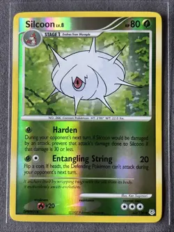 Pokemon TCG: Silcoon 63/130 (2007) Diamond & Pearl • Reverse Holo Card - Image 1