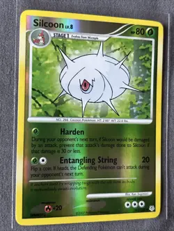 Pokemon TCG: Silcoon 63/130 (2007) Diamond & Pearl • Reverse Holo Card - Image 2