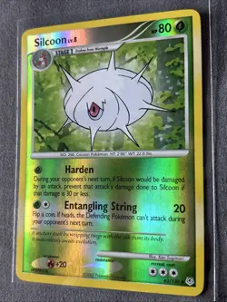 Pokemon TCG: Silcoon 63/130 (2007) Diamond & Pearl • Reverse Holo Card - Image 3