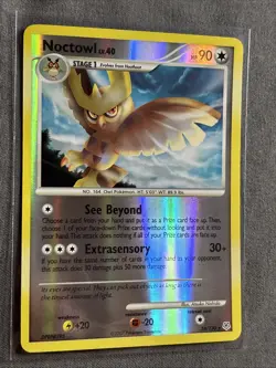 Pokemon TCG: Noctowl 34/130 (2007) Diamond & Pearl • Reverse Holo Card - Image 2