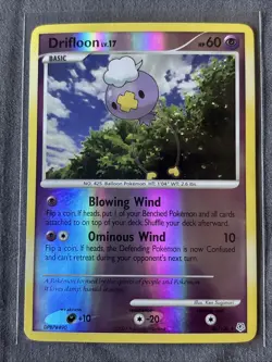 Pokemon TCG: Drifloon 46/130 (2007) Diamond & Pearl • Reverse Holo Card - Image 1