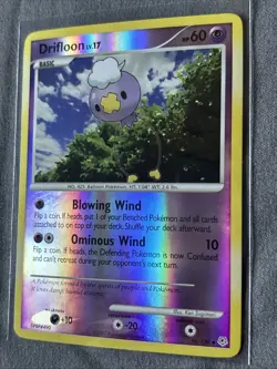 Pokemon TCG: Drifloon 46/130 (2007) Diamond & Pearl • Reverse Holo Card - Image 3