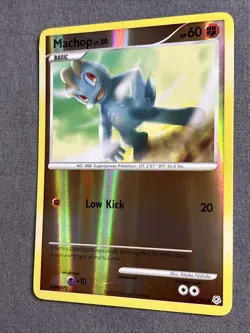 Pokemon TCG: Machop 86/130 (2007) Diamond & Pearl • Reverse Holo Card - Image 3