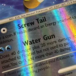 Pokemon TCG: Floatzel 26/130 (2007) Diamond & Pearl • Reverse Holo Card - Image 4