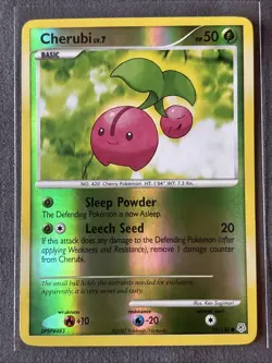 Pokemon TCG: Cherubi 75/130 (2007) Diamond & Pearl • Reverse Holo Card - Image 1