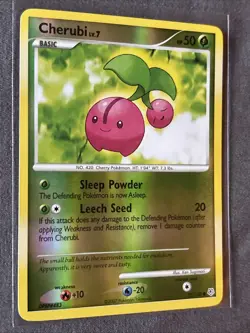 Pokemon TCG: Cherubi 75/130 (2007) Diamond & Pearl • Reverse Holo Card - Image 2