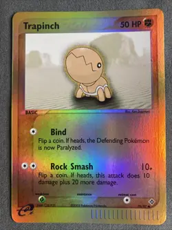 Pokemon TCG: Trapinch 79/97 (2003) EX Dragon • Reverse Holo E-reader Series Card - Image 1