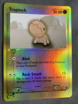 Pokemon TCG: Trapinch 79/97 (2003) EX Dragon • Reverse Holo E-reader Series Card - Image 2