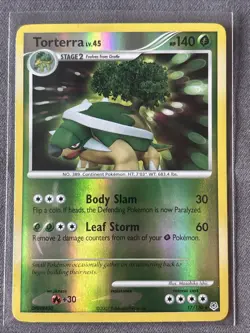 Pokemon TCG: Torterra 17/130 (2007) Diamond & Pearl • Reverse Holo Card - Image 1