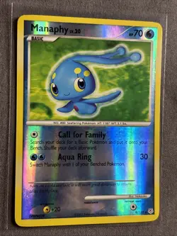 Pokemon TCG: Manaphy 9/130 (2007) Diamond and Pearl • Reverse Holo Card - Image 2