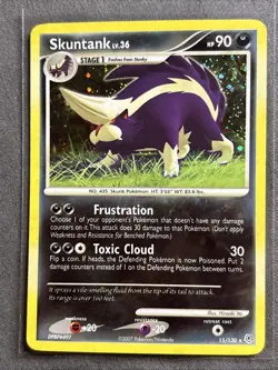 Pokemon TCG: Skuntank 15/130 (2007) Diamond & Pearl • Holo Rare Card - Image 1