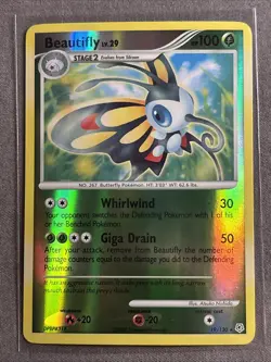 Pokemon TCG: Beautifly 19/130 (2007) Diamond & Pearl • Reverse Holo Card - Image 1