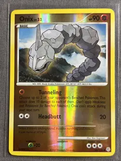 Pokemon TCG: Onix 92/130 (2007) Diamond & Pearl • Reverse Holo Card - Image 1