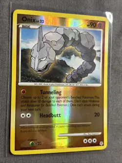 Pokemon TCG: Onix 92/130 (2007) Diamond & Pearl • Reverse Holo Card - Image 2
