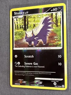 Pokemon TCG: Stunky 102/130 (2007) Diamond & Pearl • Reverse Holo Card - Image 3