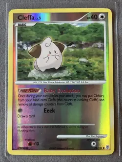 Pokemon TCG: Cleffa 78/130 (2007) Diamond & Pearl • Reverse Holo Card - Image 1