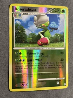 Pokemon TCG: Roserade LV.33 12/130 (2007) Diamond And Pearl • Reverse Holo Card - Image 2