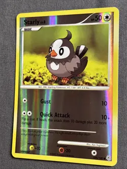 Pokemon TCG Starly 101/130 (2007) Diamond & Pearl • Reverse Holo Card - Image 3