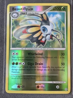 Pokemon TGC: Beautifly 19/130 (2007) Diamond & Pearl • Reverse Holo Card - Image 1