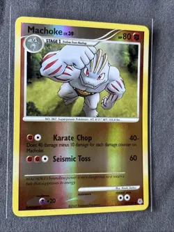 Pokemon TCG: Machoke 53/130 (2007) Diamond & Pearl • Reverse Holo Card - Image 2