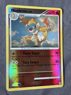Pokemon TCG: Monferno 56/130 (2007) Diamond & Pearl • Reverse Holo Card - Image 2