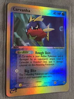 Pokemon TCG: Carvanha 51/109 (2003) Ruby & Sapphire • Reverse Holo E-series Card - Image 2