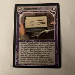 STAR WARS CCG TATOOINE RARE CARD BOONTA EVE PODRACE - Image 1