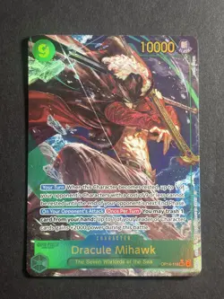 The Azure Sea's Seven OP14-119 Dracule Mihawk Alternate Art Alt One Piece Card - Image 1