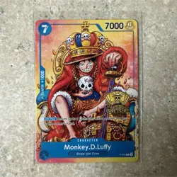 Bandai One Piece Card Game Monkey.D.Luffy P-043 2nd Anniversary Promo Card - Image 1