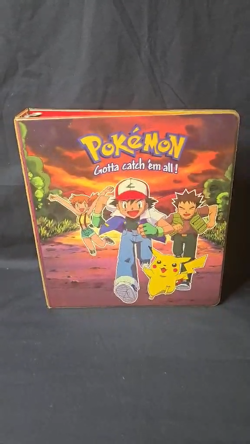 Pokemon Vintage 1999 Card Binder with Ash, Pikachu, Brock & Misty VG CONDITION!! - Image 2