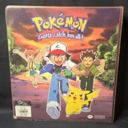 Pokemon Vintage 1999 Card Binder with Ash, Pikachu, Brock & Misty VG CONDITION!! - Image 3