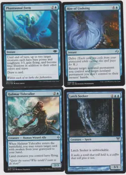 BLUE-GREEN SPIIRIT - HUMAN DECK 40 CARDS N-MINT MTG MAGIC UNPLAYED B-40 - Image 1