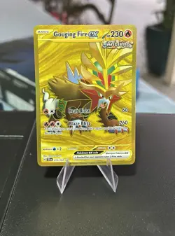 Pokemon TCG Gouging Fire EX Temporal Forces Ultra Rare Card English NM Condition - Image 1