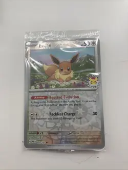 Pokemon Eevee 074/131 Prismatic Evolutions 2025 Pokemon Day Promo Card Sealed 6X - Image 3