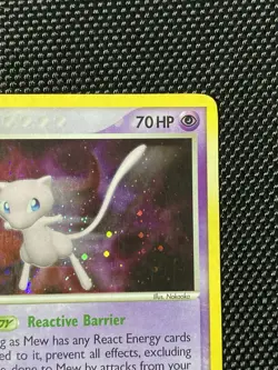 Mew 4/17 Pop Series 4 Pokemon Holo Card Organized Play, LP MP+ Condition - Image 3
