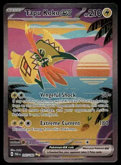 Pokemon Cards Tapu Koko ex 247/182 Paradox Rift Special Illustration Rare NM - Image 1