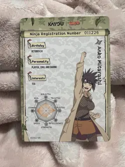 Naruto Kayou English Series 2 Card - Anko Mitarashi - NRSA02-SR-005L2 - Image 2
