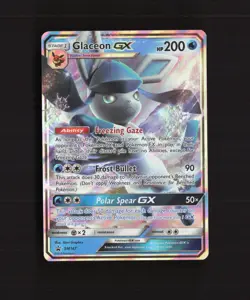 Glaceon GX SM147 Black Star Promo Holo Pokemon Card - Image 1