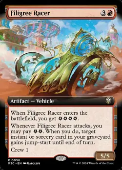 Filigree Racer - Ripple Foil - Extended Art Light Play, English Magic the Gather - Image 1