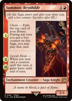 Summon: Brynhildr - Foil Light Play, English Magic the Gathering MTG Final Fanta - Image 1