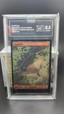 TAG 8.5 - 2023 Surge Foil Full Art Mountain MTG Lord of the Rings - Image 1